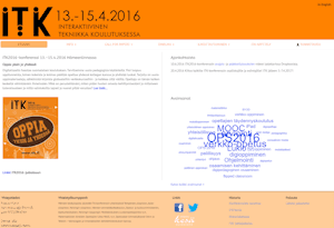 Screenshot from itk.fi website in 2016