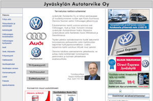 Screenshot from Jyväskylän Autotarvike Oy website