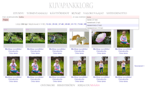 Screenshot from kuvapankki.org gallery page