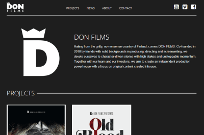 Screenshot from Don Films website