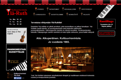 Screenshot from Ylä-Ruth website